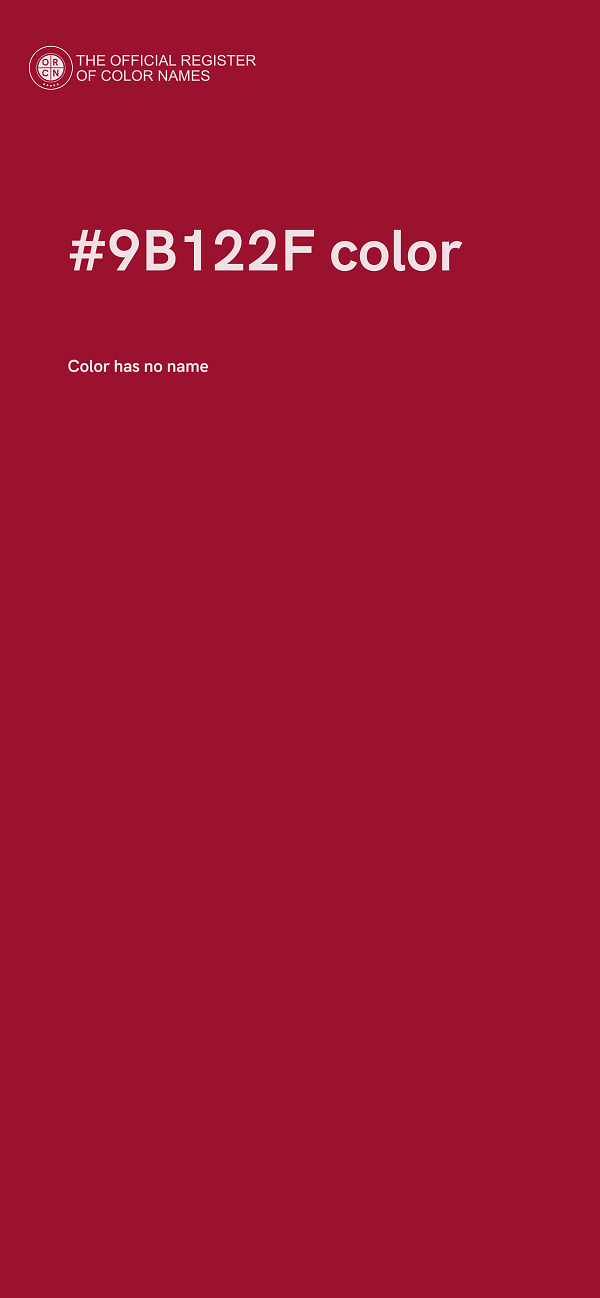 #9B122F color image