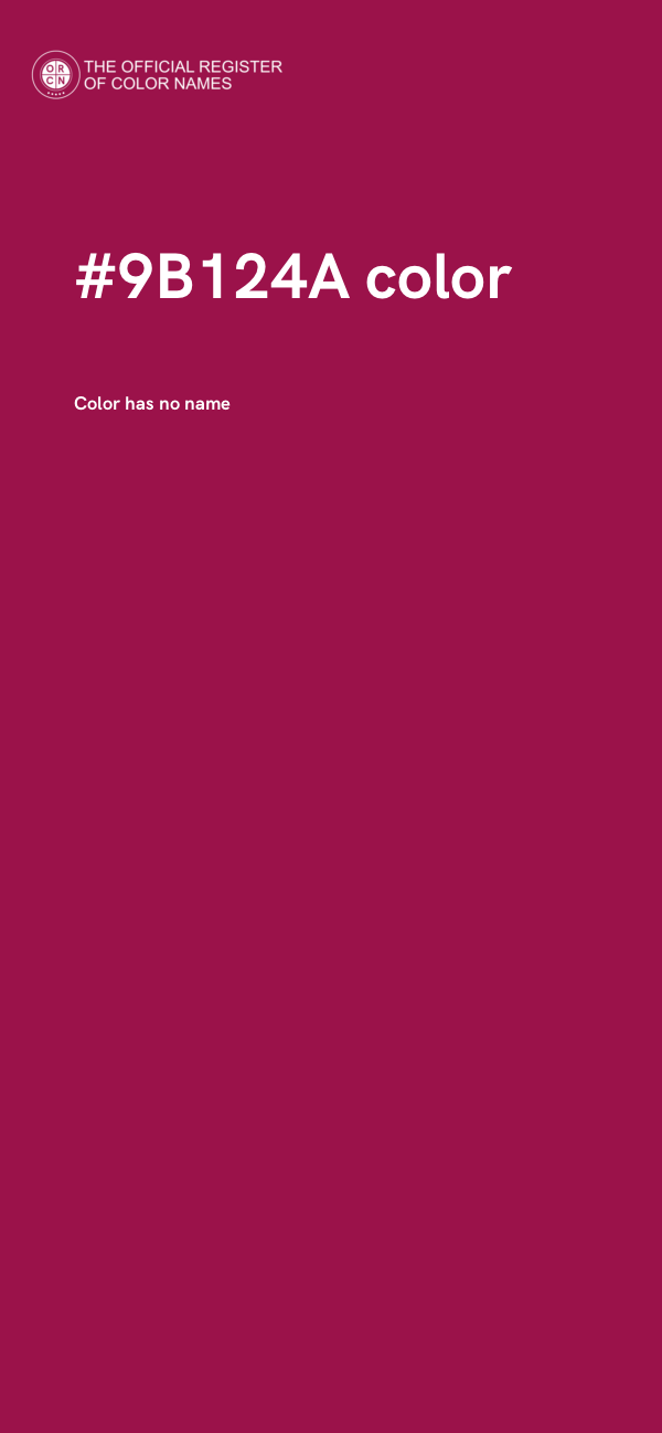 #9B124A color image