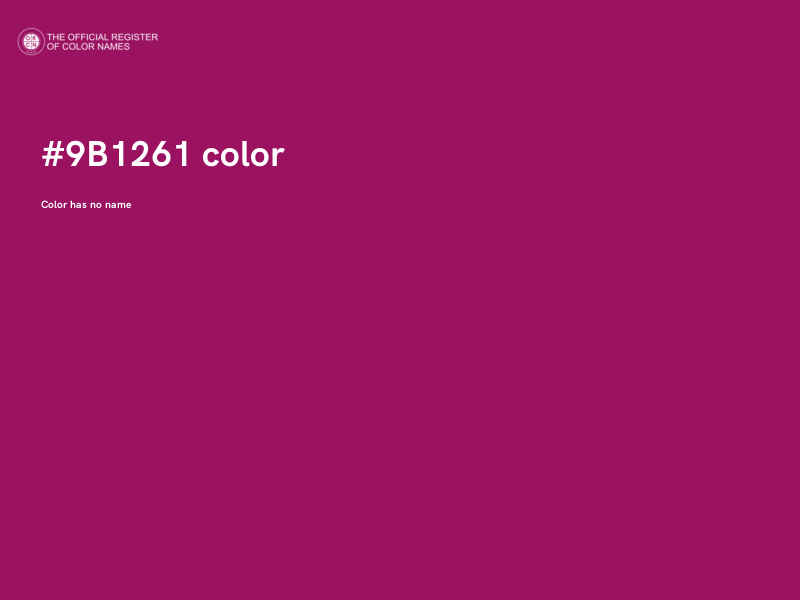 #9B1261 color image