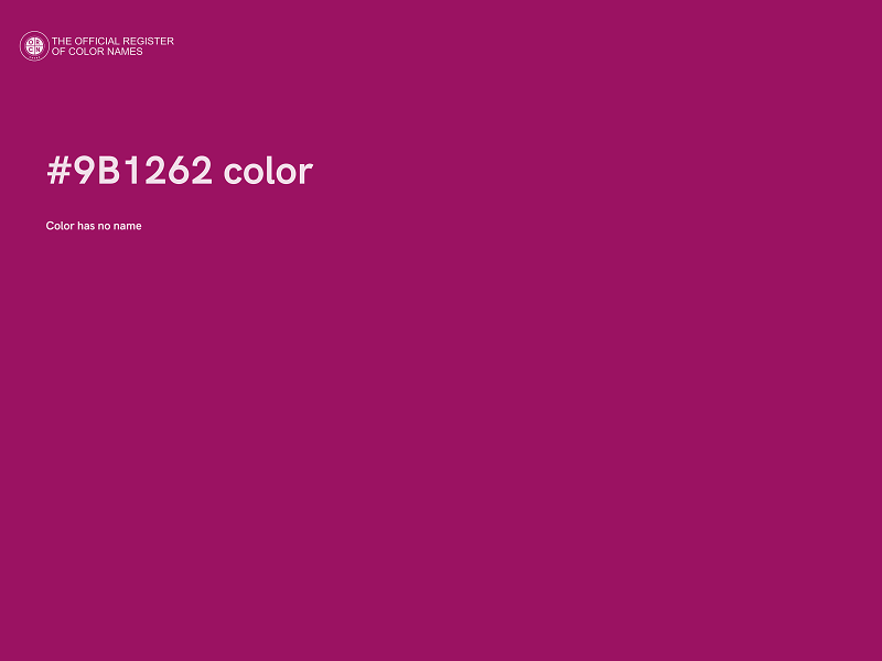 #9B1262 color image