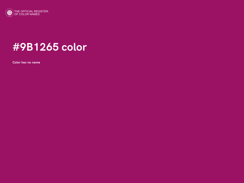 #9B1265 color image