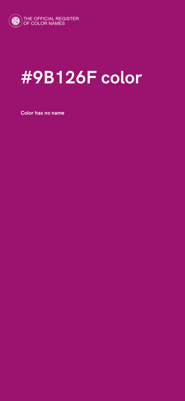 #9B126F color image