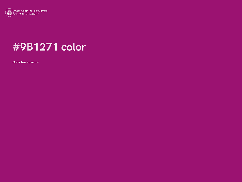 #9B1271 color image