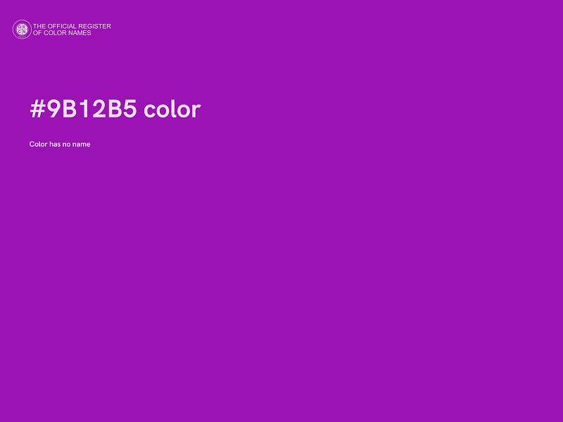 #9B12B5 color image