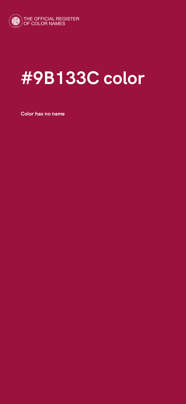 #9B133C color image