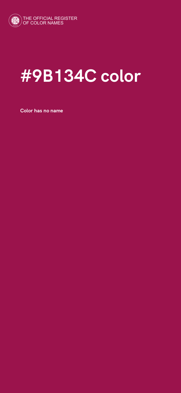 #9B134C color image