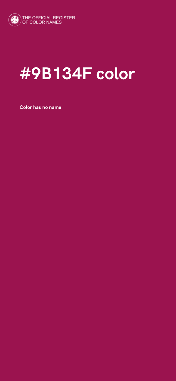 #9B134F color image
