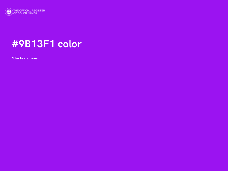 #9B13F1 color image