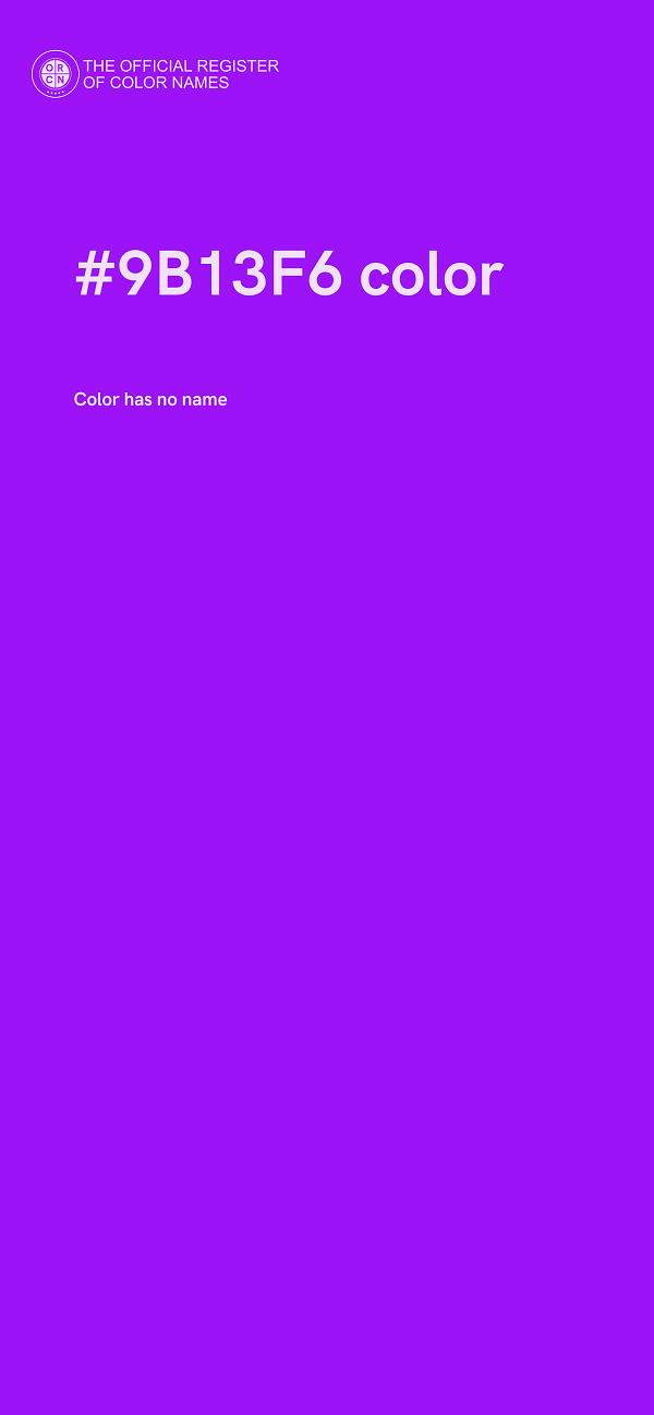 #9B13F6 color image