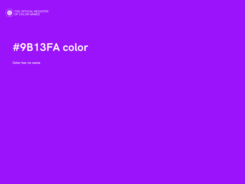 #9B13FA color image