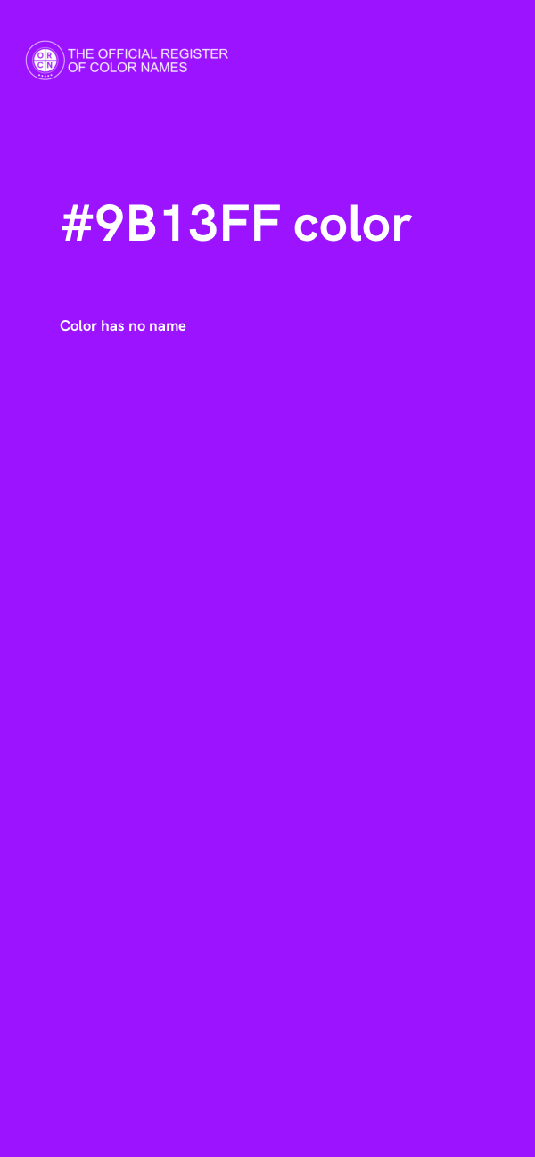 #9B13FF color image