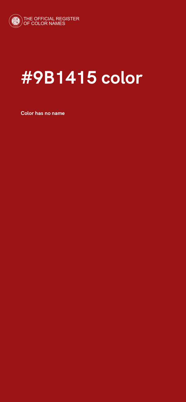 #9B1415 color image