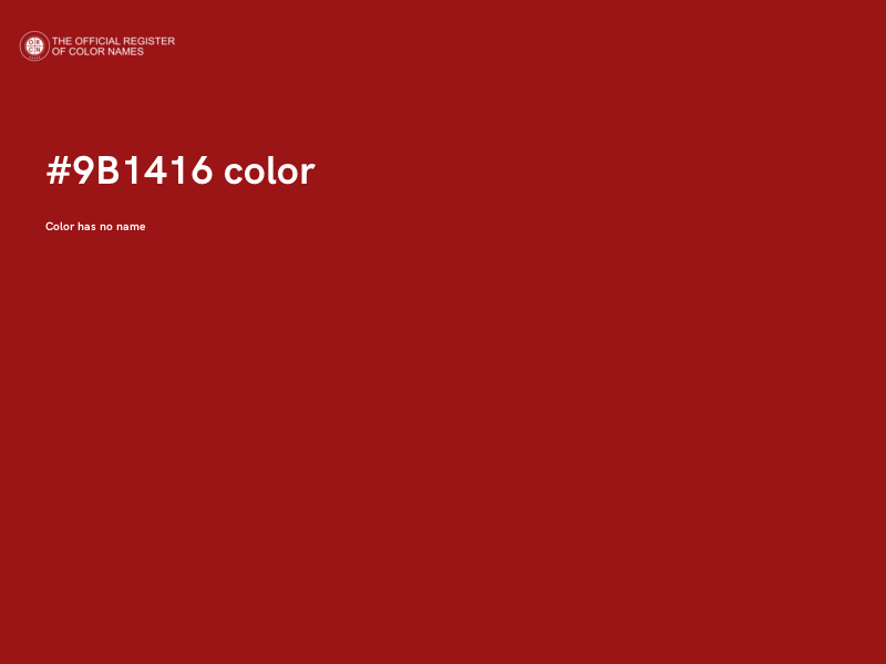 #9B1416 color image