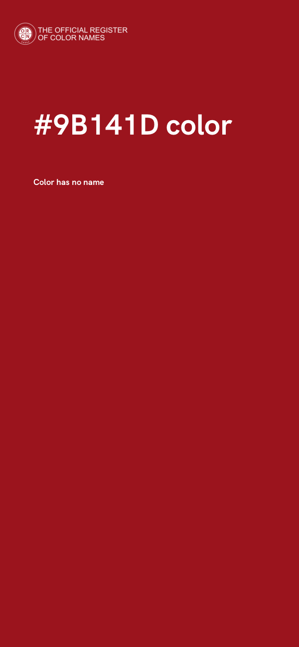 #9B141D color image