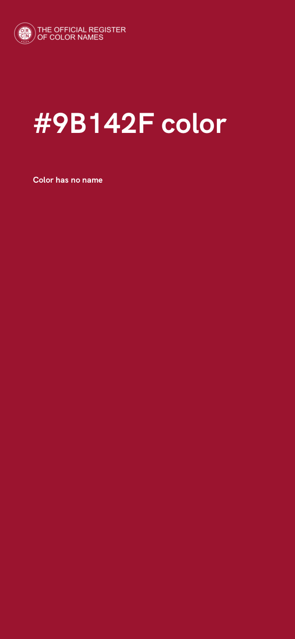 #9B142F color image