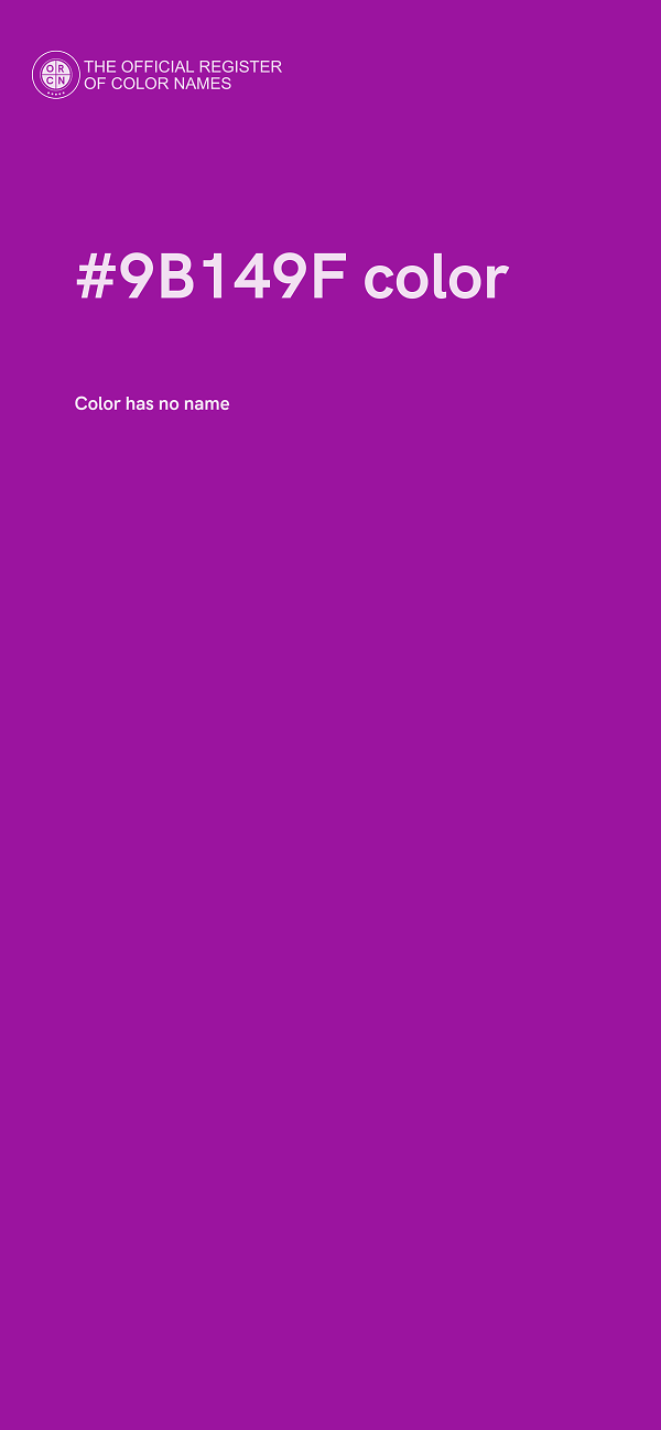#9B149F color image