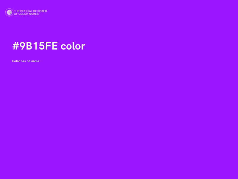 #9B15FE color image