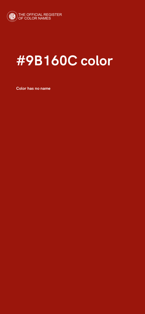 #9B160C color image