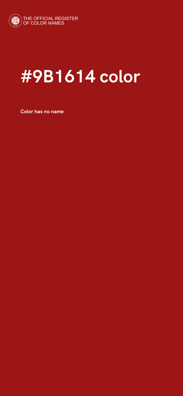 #9B1614 color image