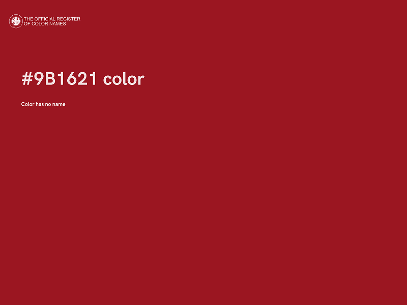 #9B1621 color image