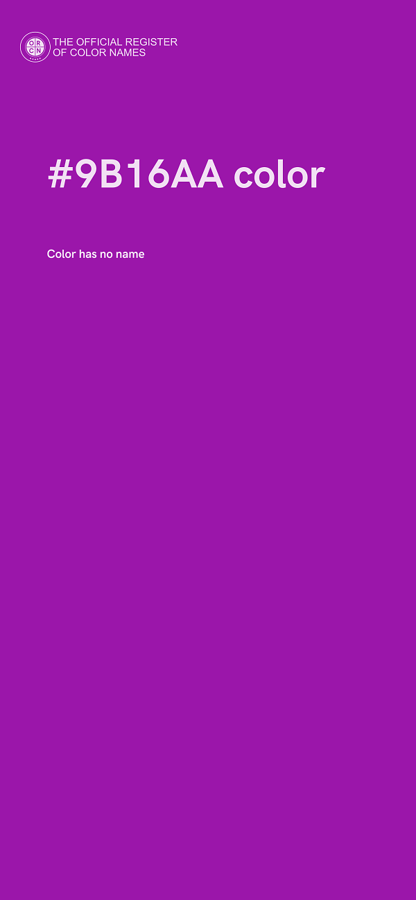 #9B16AA color image