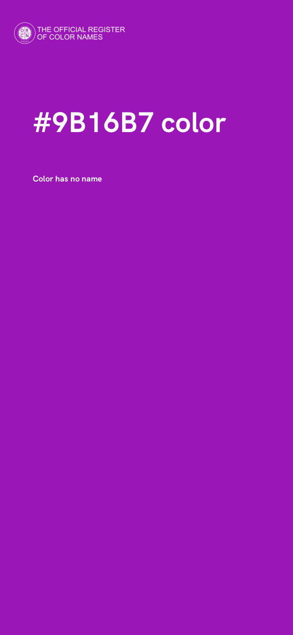 #9B16B7 color image