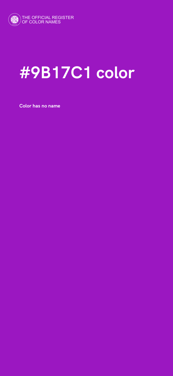 #9B17C1 color image