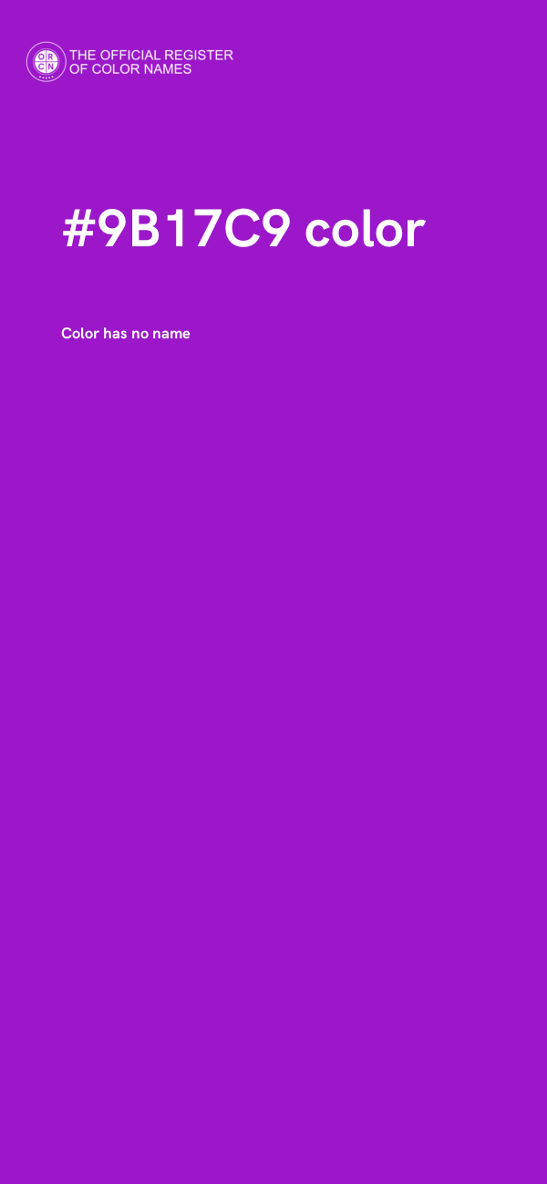 #9B17C9 color image