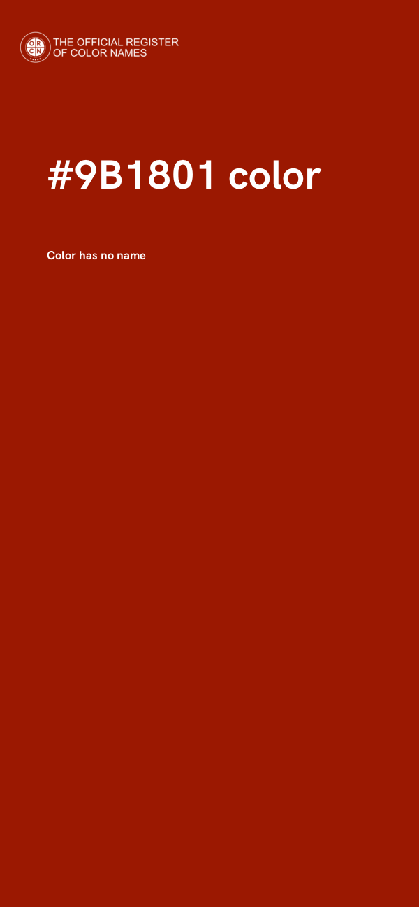 #9B1801 color image