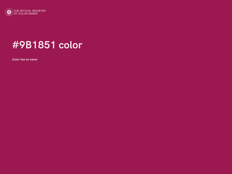 #9B1851 color image