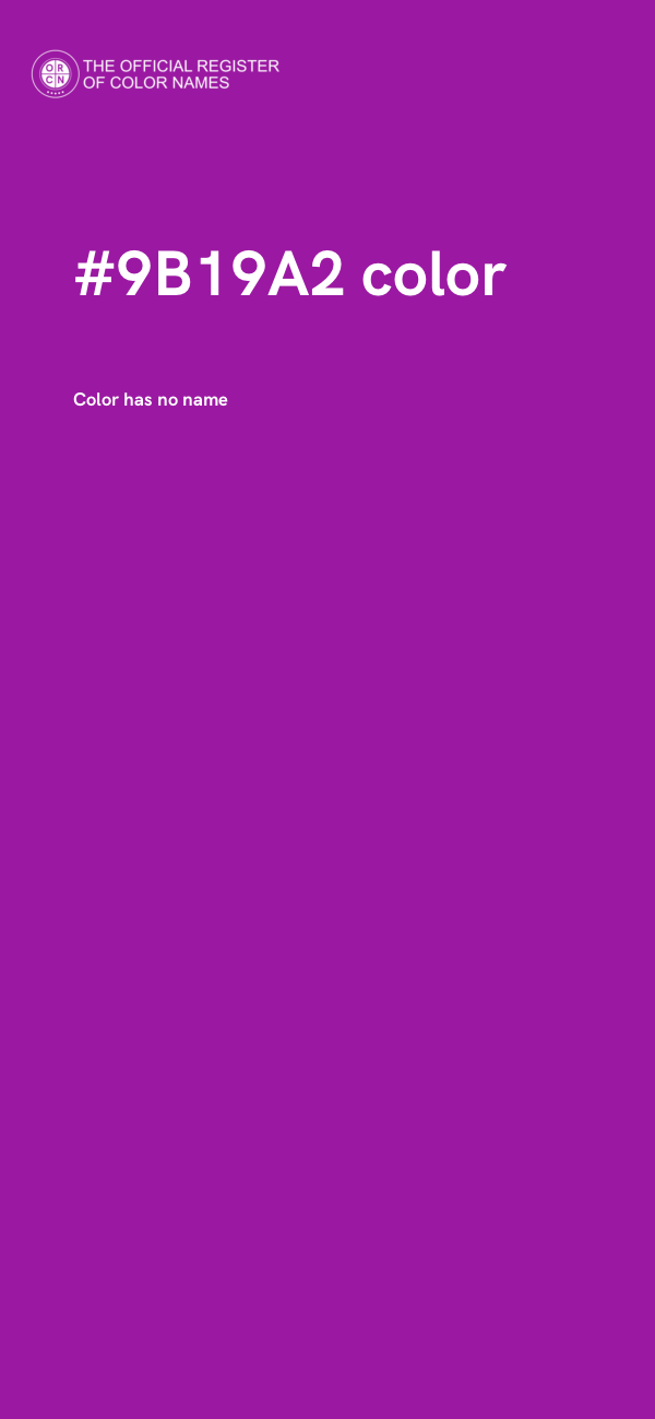#9B19A2 color image