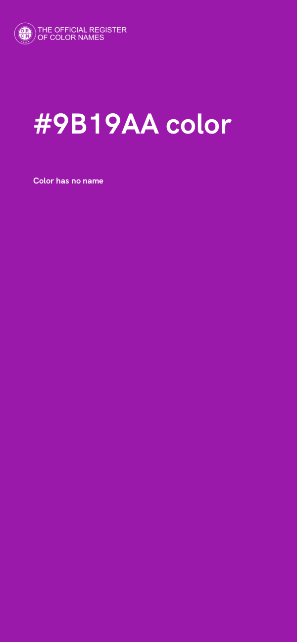 #9B19AA color image