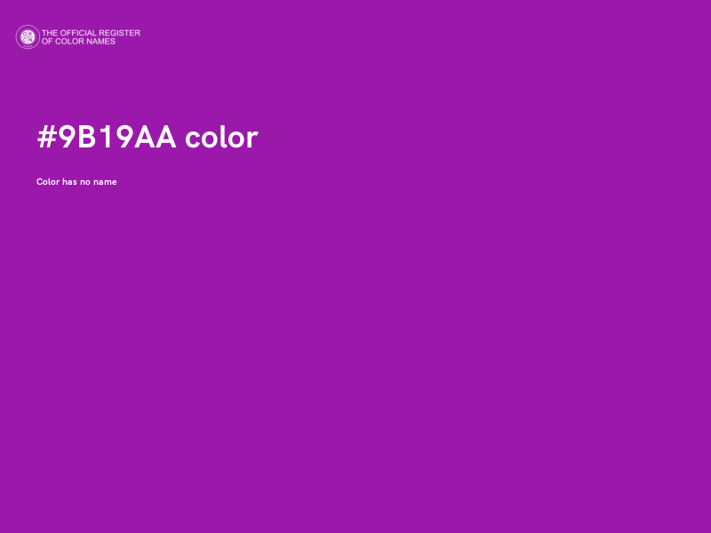 #9B19AA color image