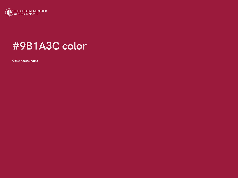 #9B1A3C color image