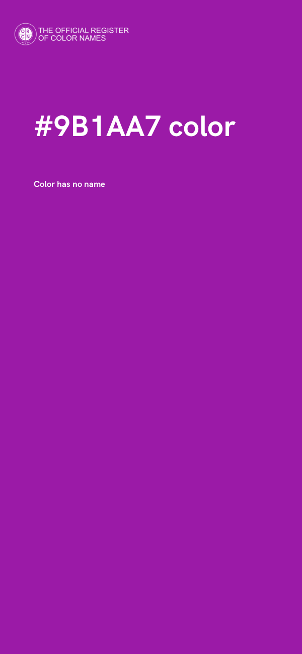 #9B1AA7 color image