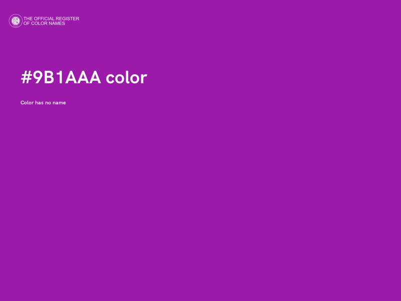 #9B1AAA color image