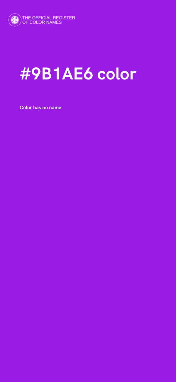 #9B1AE6 color image