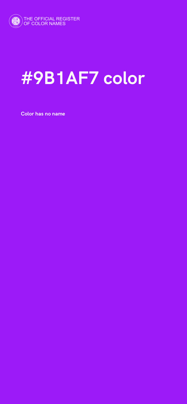 #9B1AF7 color image