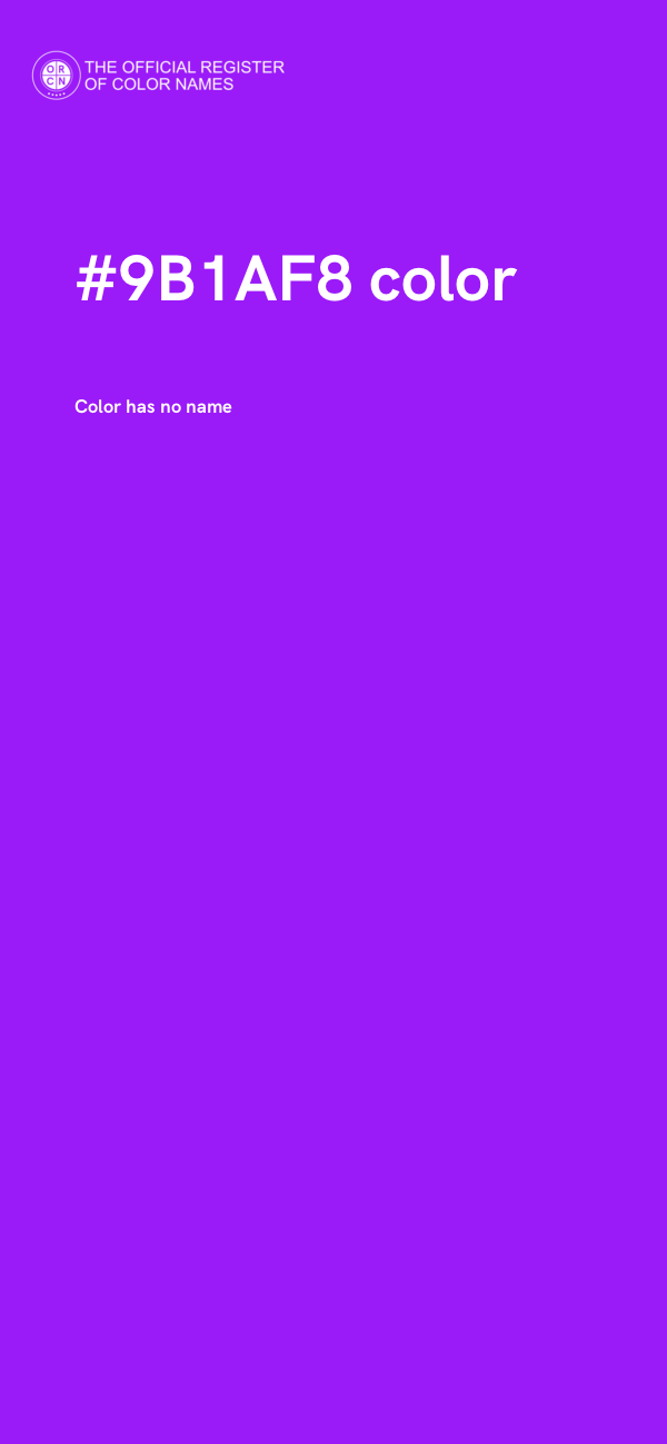 #9B1AF8 color image