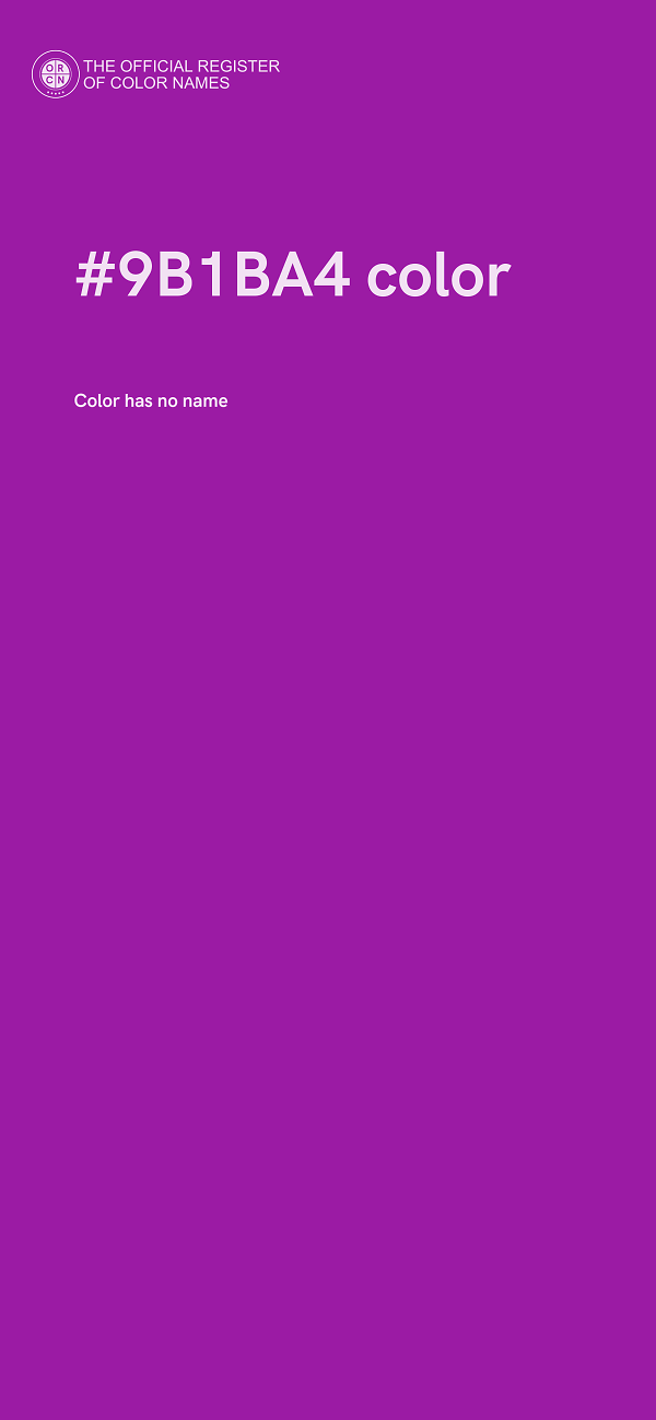 #9B1BA4 color image