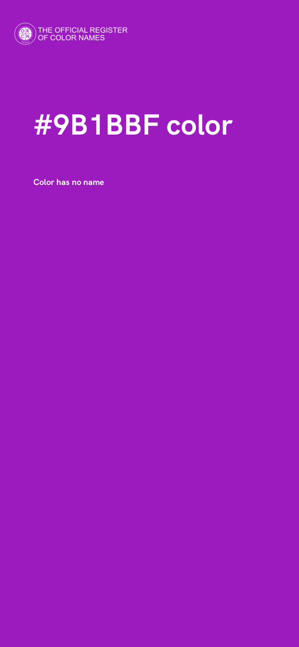 #9B1BBF color image