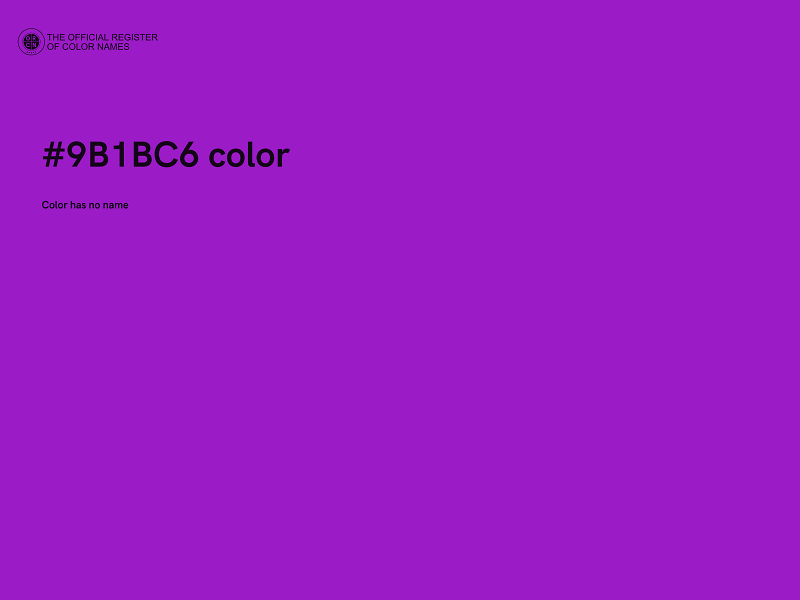 #9B1BC6 color image