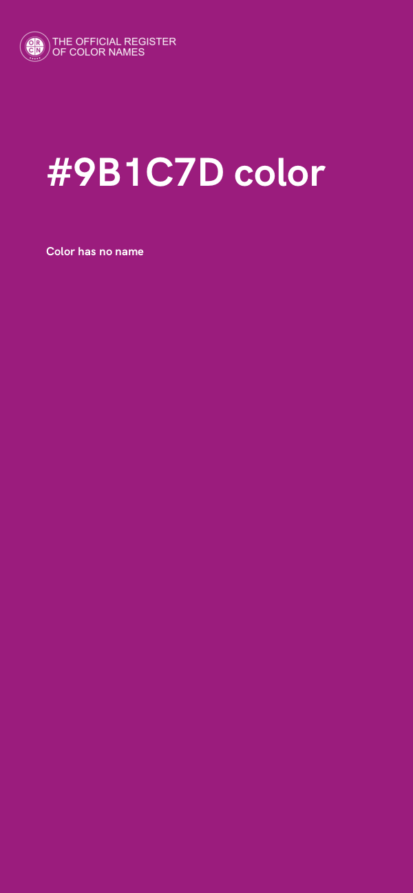 #9B1C7D color image
