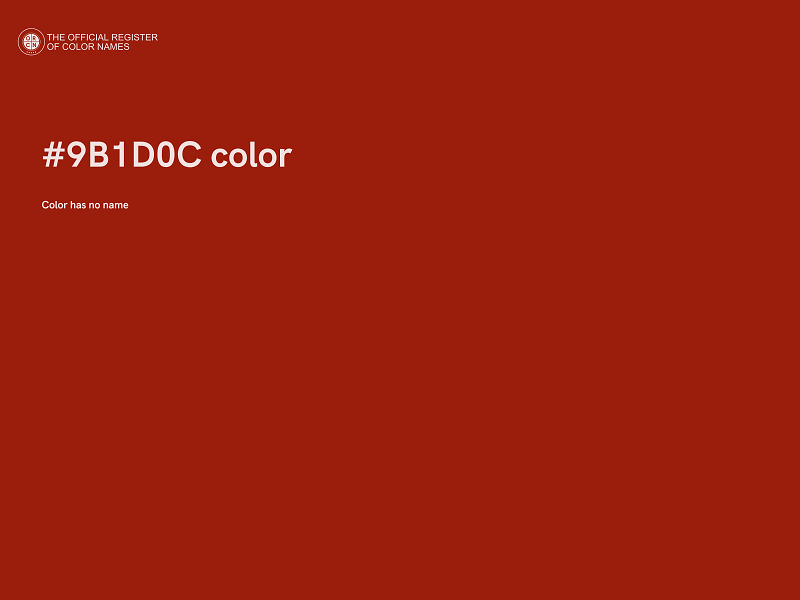 #9B1D0C color image