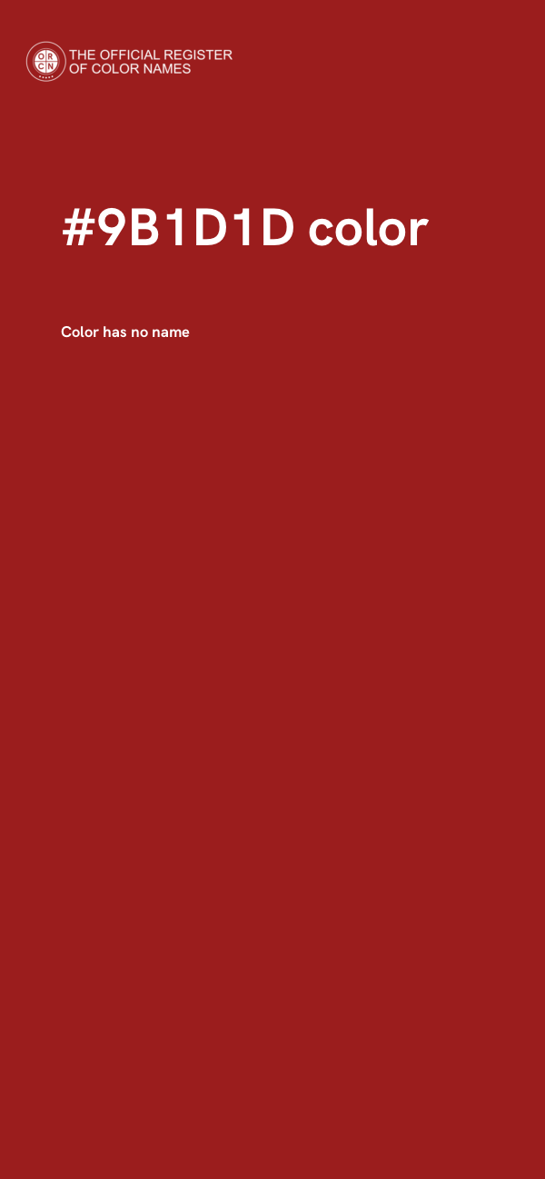#9B1D1D color image