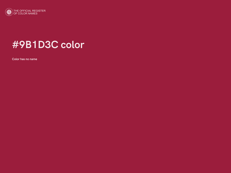 #9B1D3C color image