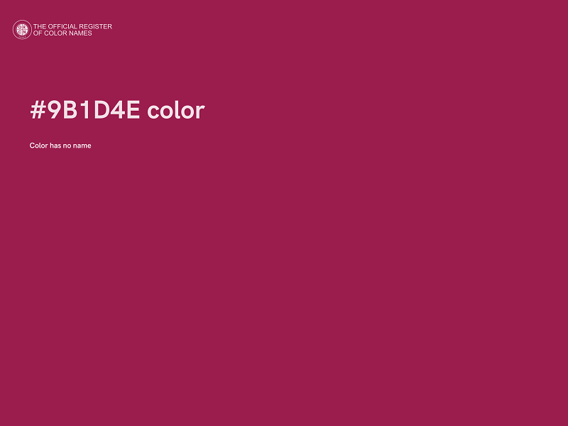 #9B1D4E color image