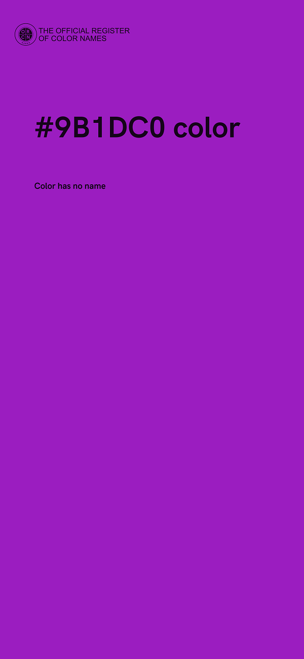 #9B1DC0 color image