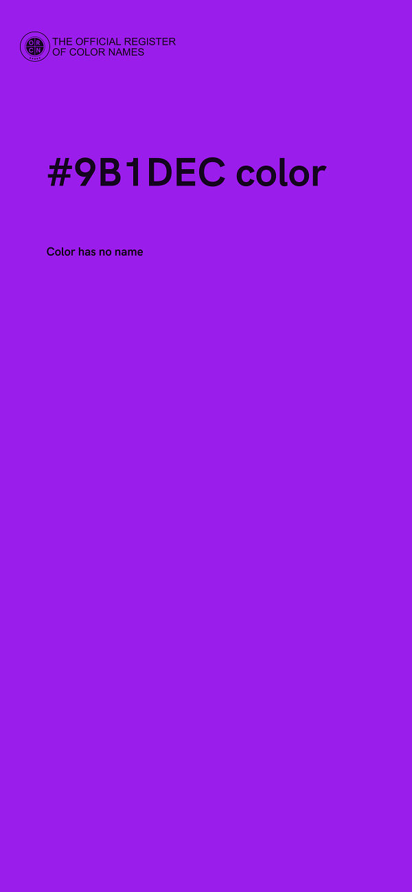#9B1DEC color image