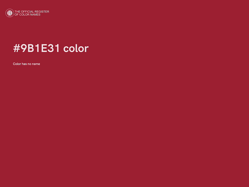 #9B1E31 color image